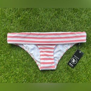 Wildfox White and Pink Bikini Bottom